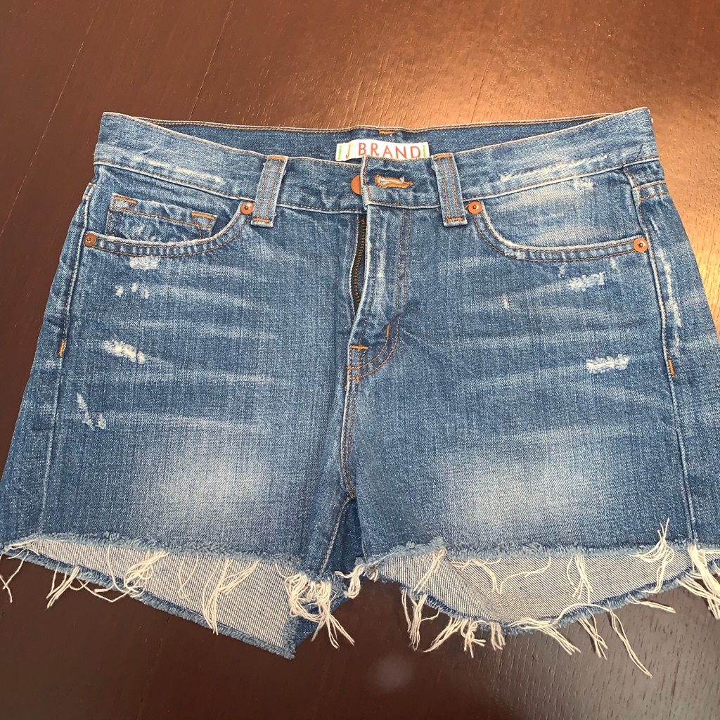 J Brand High Rise Blue Denim Shorts
